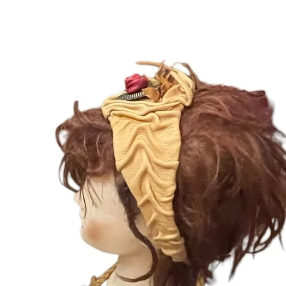 Embellished Tan Custom‎ Leather Headband Embellished Tan Custom‎ Leather Headband - www.joarbit.com main image 2
